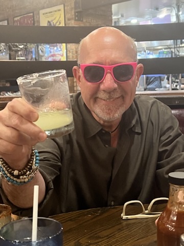 Mitch raising a glass