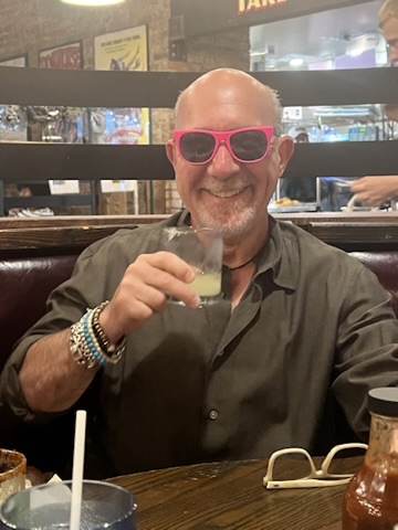 Mitch in red sunglasses